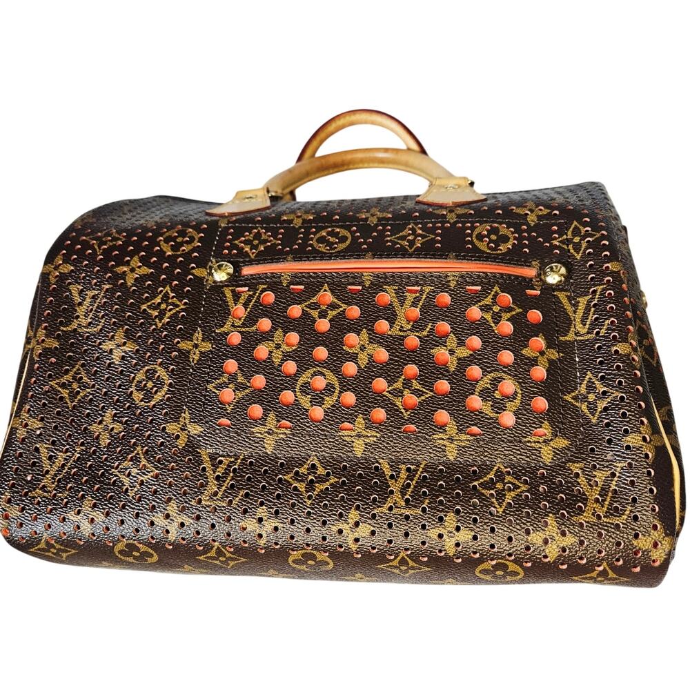 Louis Vuitton Vintage Limited Edition Monogram Perforated Speedy 30 Satchel